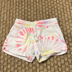 GAP Kids Playful  Pink and White Tie-Dye Shorts, size XS girls.